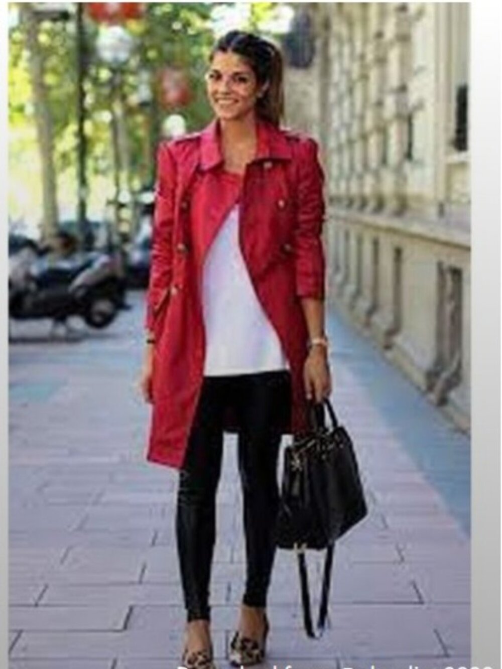Juicy Couture Lipstick Red double breasted jacket. 3/4 length